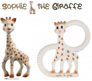 Sophie The Giraffe natural teethers