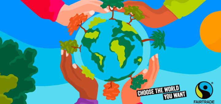 Choose The World You Want Fairtrade Foundation logo for Fairtrade Fortnight 2022