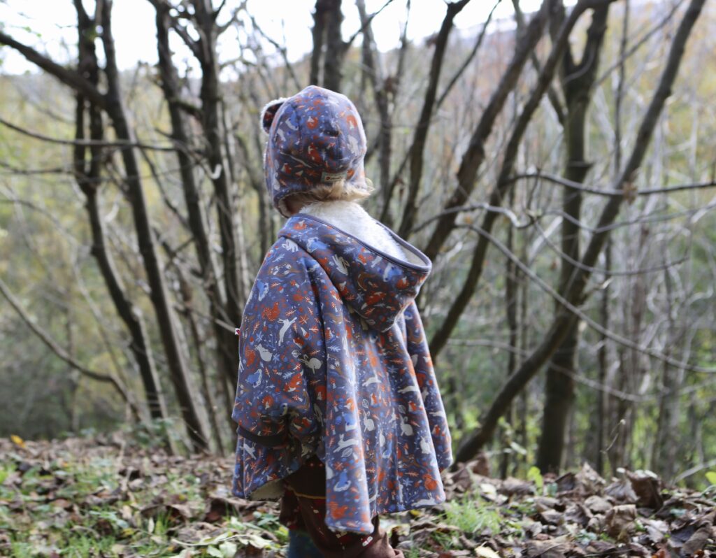Piccalilly Wild Woods Poncho - supremely cosy for winter