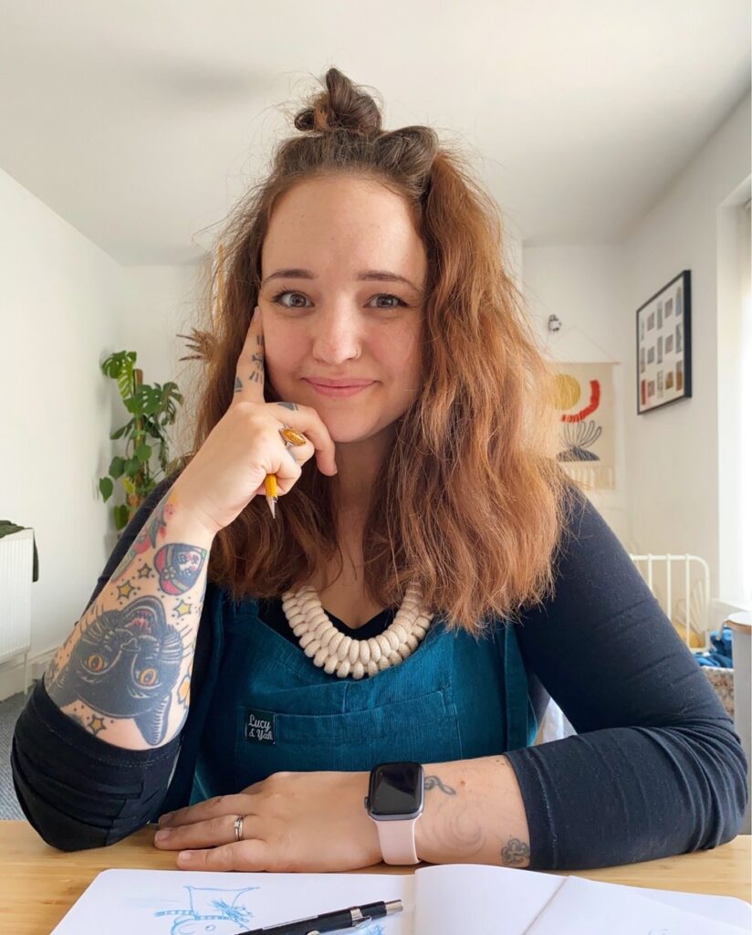 Nia Tudor at home